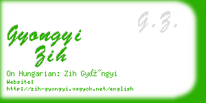 gyongyi zih business card